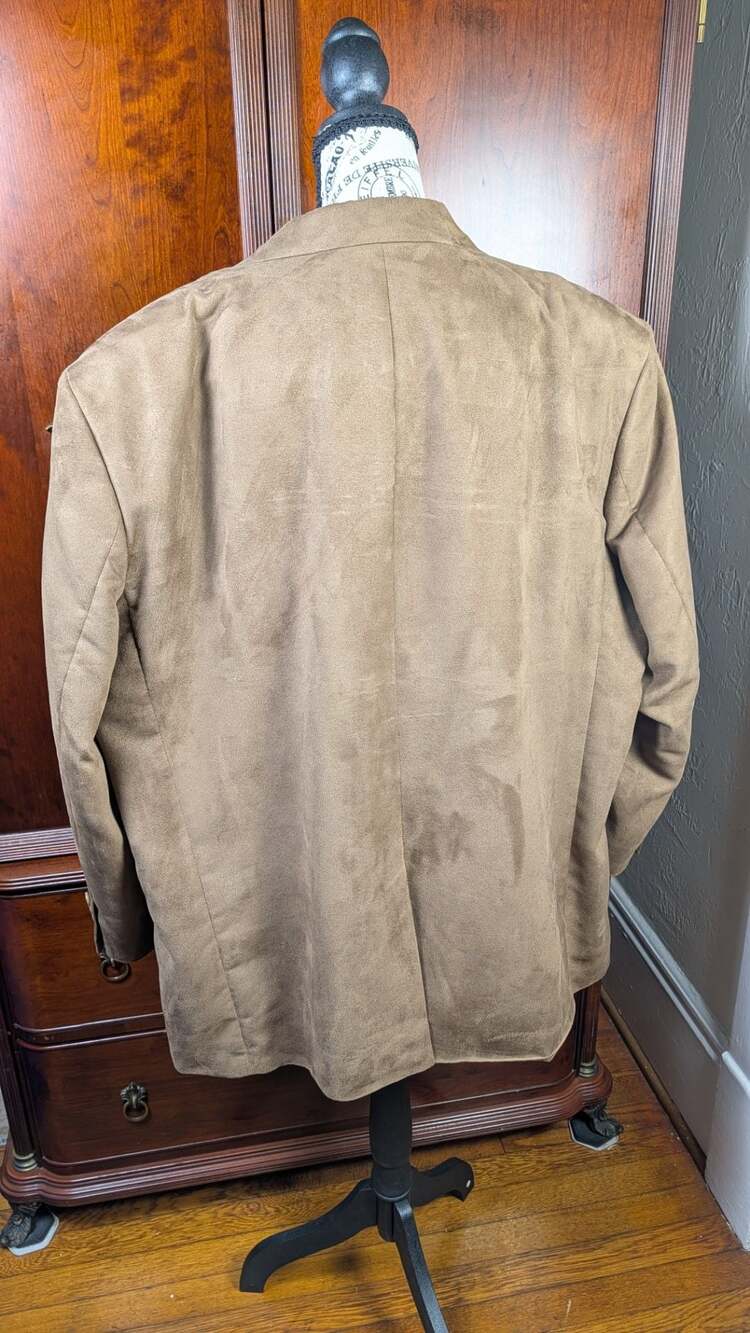 CM Silver Edition Brown Suede Blazer Jacket 52R - Picture 6 of 6